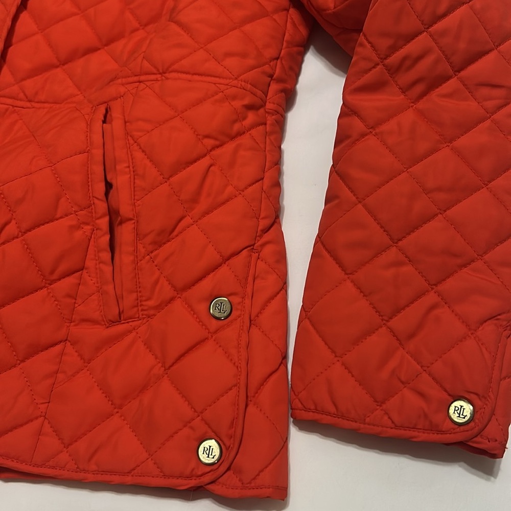 Ralph Lauren Women's Quilted Jacket Orange size S - Picture 5 of 10